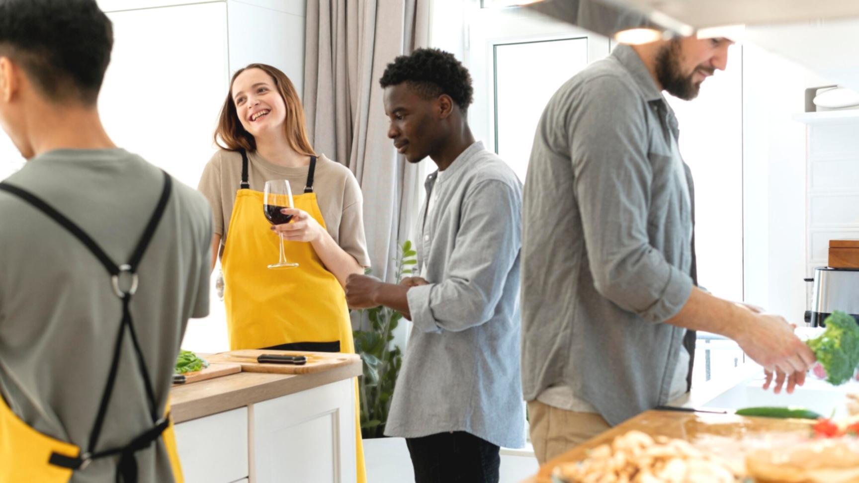 Financial professionals collaborating on scenario analysis and strategic planning